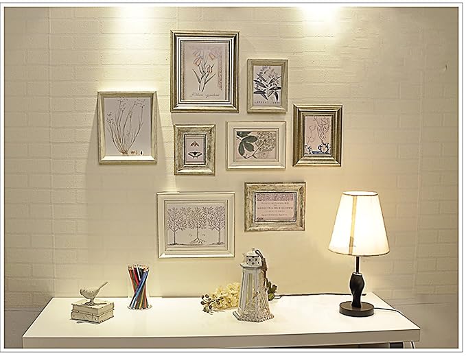 8 Multi Picture Frame Set, Photo Frame, Wall Frame Set with 8 High