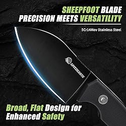 SPITZKANTE 5.5" Tactical Neck Knife P-DA, Mini EDC