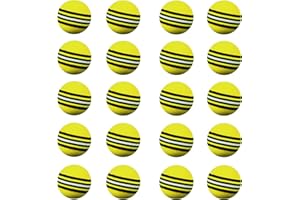 Scott Edward Air Golf Practice Balls, Bright Multicolor and Lightweight Sponge Ball, 20 Pieces, Golf Training Indoor and Outdoor, for Backyard Hitting Mat, Soft for Children, Pets