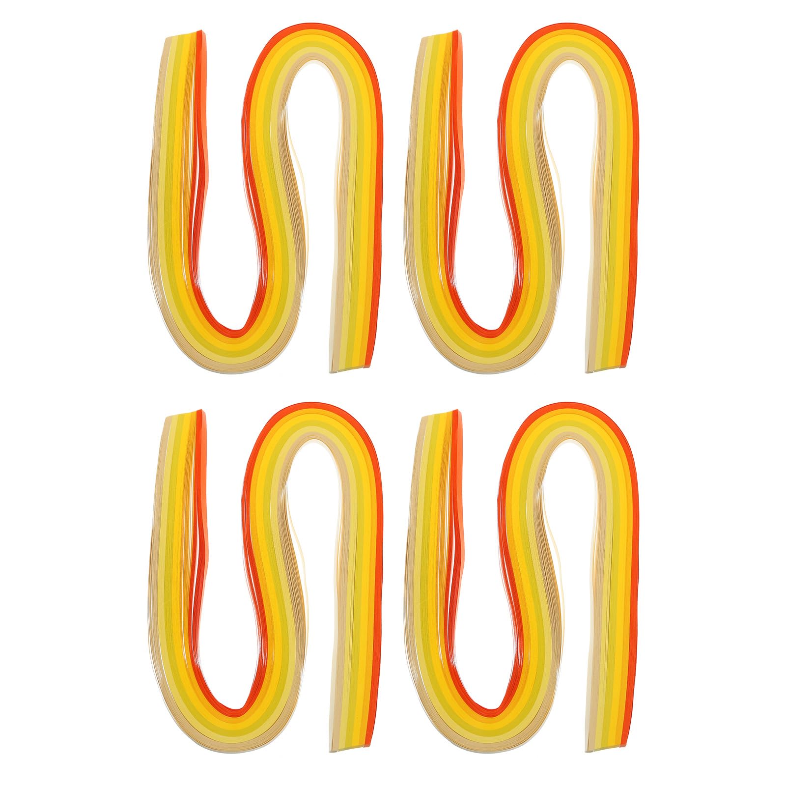 PATIKIL 480pcs Rainbow Quilling Strips Paper 3/16"(5mm) 54cm Origami Paper Quilling Strip for Art DIY Craft Christmas, Yellow