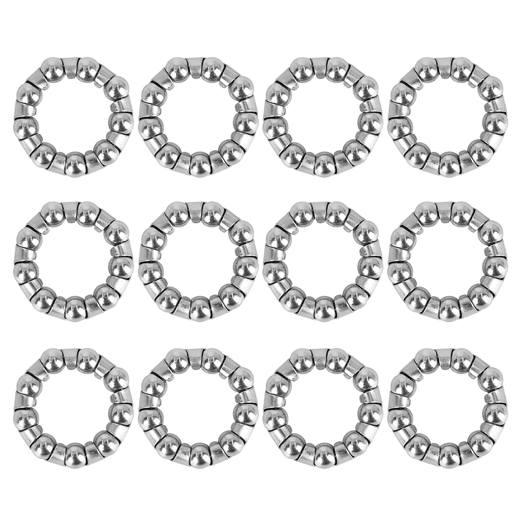X AUTOHAUX 12pcs 29.5mm Crank Bearings Mid Axle Wheel Bearing Retainer for Bike