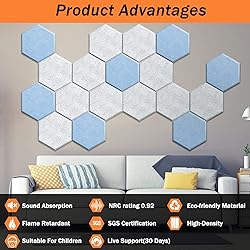 DEKIRU Self Adhesive Soundproof Foam Panels 18
