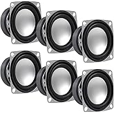 DWEII 6Pcs 2" 4Ohm 3W Full Range Audio Speaker Stereo Woofer Loudspeaker