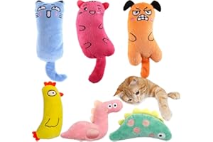 JODBOl 6PS Catnip Cat Toys. Cat Toys for Indoor Cats for Feline Emotion Support. Catnip Plush Toy for Cats. Cat Chew Toys for