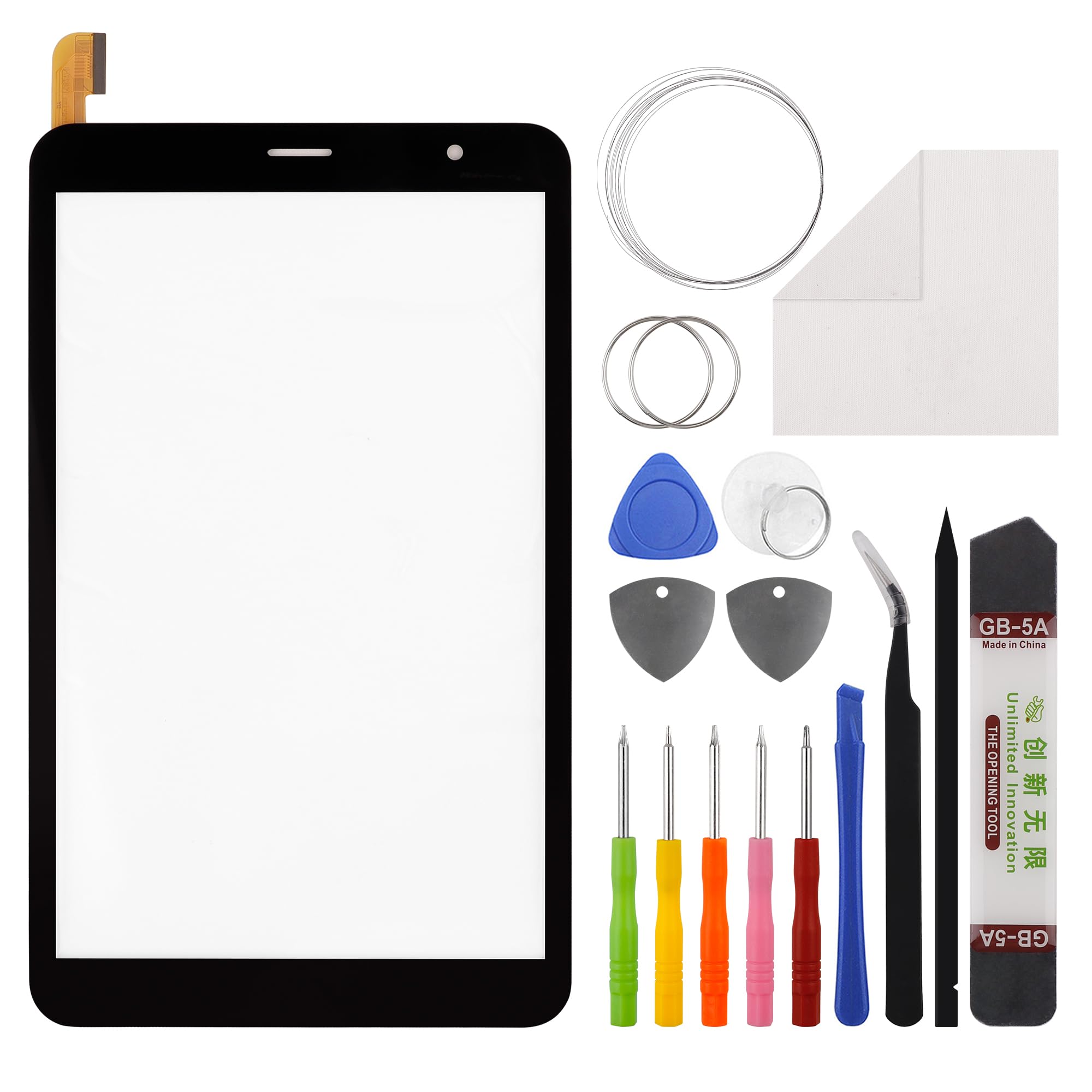 Photo 1 of [New] Duotipa Touch Screen Digitizer Replacement for Sky Devices PAD 8 2ABOSSKYPAD8 8'' Tablet with Repair Tools Kit.(No LCD Screen).