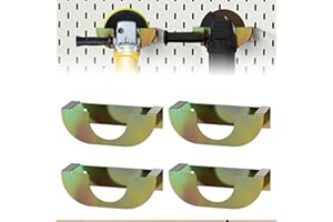LAOWU 4 PCS Angle Grinder Holder Wall Mount, Heavy Duty Solid Steel Angle Grinder Hanger, Polisher Holder Stand, Angle Grinder Storage Rack For 5 inch Grinder, Buffer Polishers, Hand Sander, Impact Wrench