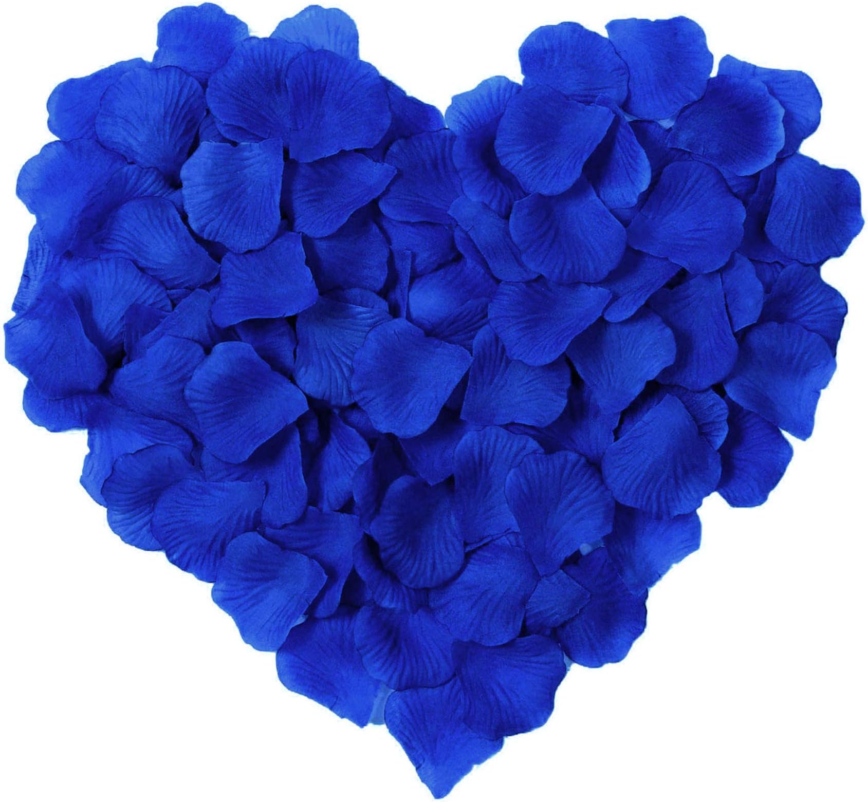 Siero 1000 PCS Artificial Silk Rose Petals Decoration for Wedding Bridal Events, Royal Blue