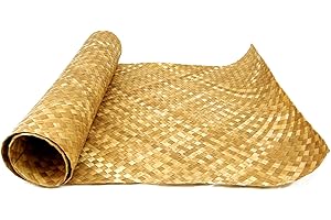 FOREVER BAMBOO Natural Lauhala Matting Tropical Tiki Bar Decor 3' x 6'