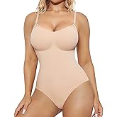 BRABIC Bodysuits for Women Tummy Control Shapewear Seamless Round Neck Butt Lifter Body Shaper Tank Top
