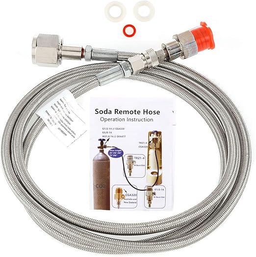 WICHEMI Soda Club To External CGA320 CO2 Tank Direct