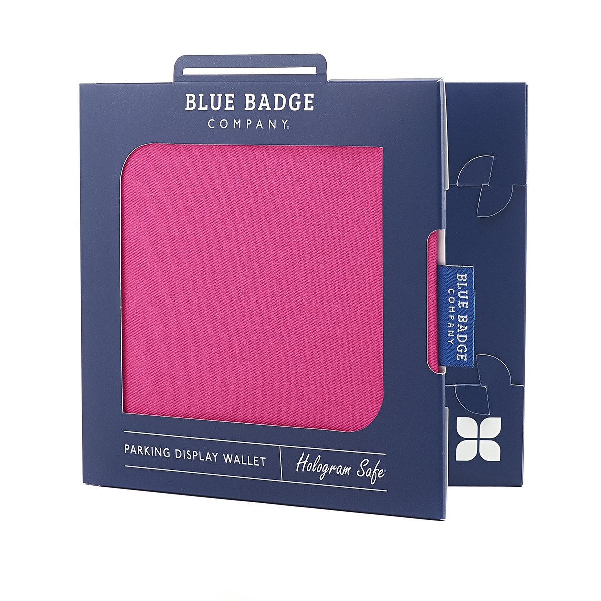 Blue Badge Co Fabric Hologram Safe Wallet, Disabled Parking Permit Cover Holder Includes Timer Clock, Made in the UK, Disabled Badge Holder for Car Pink — image 1