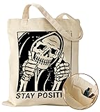 Miss Adola Aesthetic Canvas Tote Bag with Inner