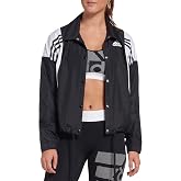adidas Women's 3-Stripes Athletic Lightweight Satin Jacket