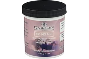 EQUIDERMA Zinc Oxide Paste for Horses, Ointment for Horse Skin Conditions, 16 Oz.