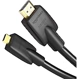 Amazon Basics High-Speed Micro-HDMI to HDMI TV Adapter Cable (Supports Ethernet, 3D, and Audio Return) - 6 Feet (5-Pack)