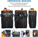 Lanktoo Dog Treat Pouch Bag with Poop Bag Holder Waterproof Nylon Adjustable view 4