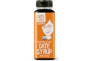 Date Lady Organic Date Syrup 18 oz Squeeze Bottle | Vegan, Paleo, Gluten-free & Kosher | Sugar Substitute | More Nutrition Than Maple Syrup or Honey