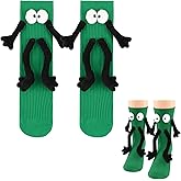 ONKZMORA 1 Pair Holding Hands Socks for Kids Boys Girls, Funny Cute Magnetic Novelty Crazy Silly Gifts Socks 4-11 Years
