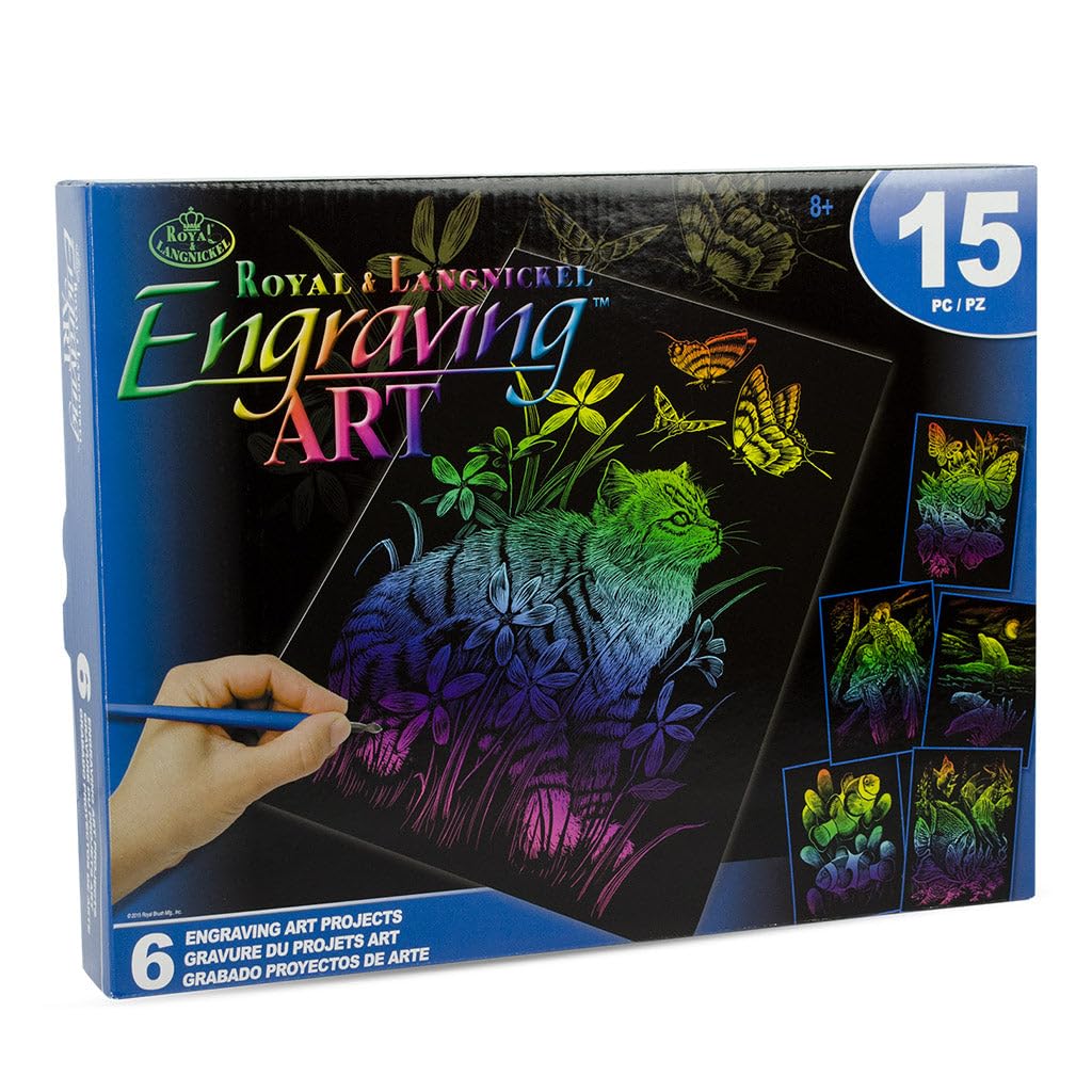 Royal Brush Rainbow Engraving Art Set