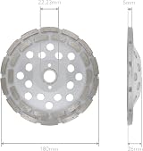 Diamond Cup Wheel 180mm Concrete Universal 7 Inch Grinding Disc view 5