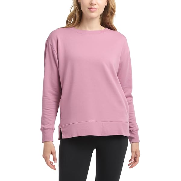DANSKIN×UJOH　HYBRID OVERSIZE CREW Danskin Ladies' Oversized Crewneck Pullover with Pocket