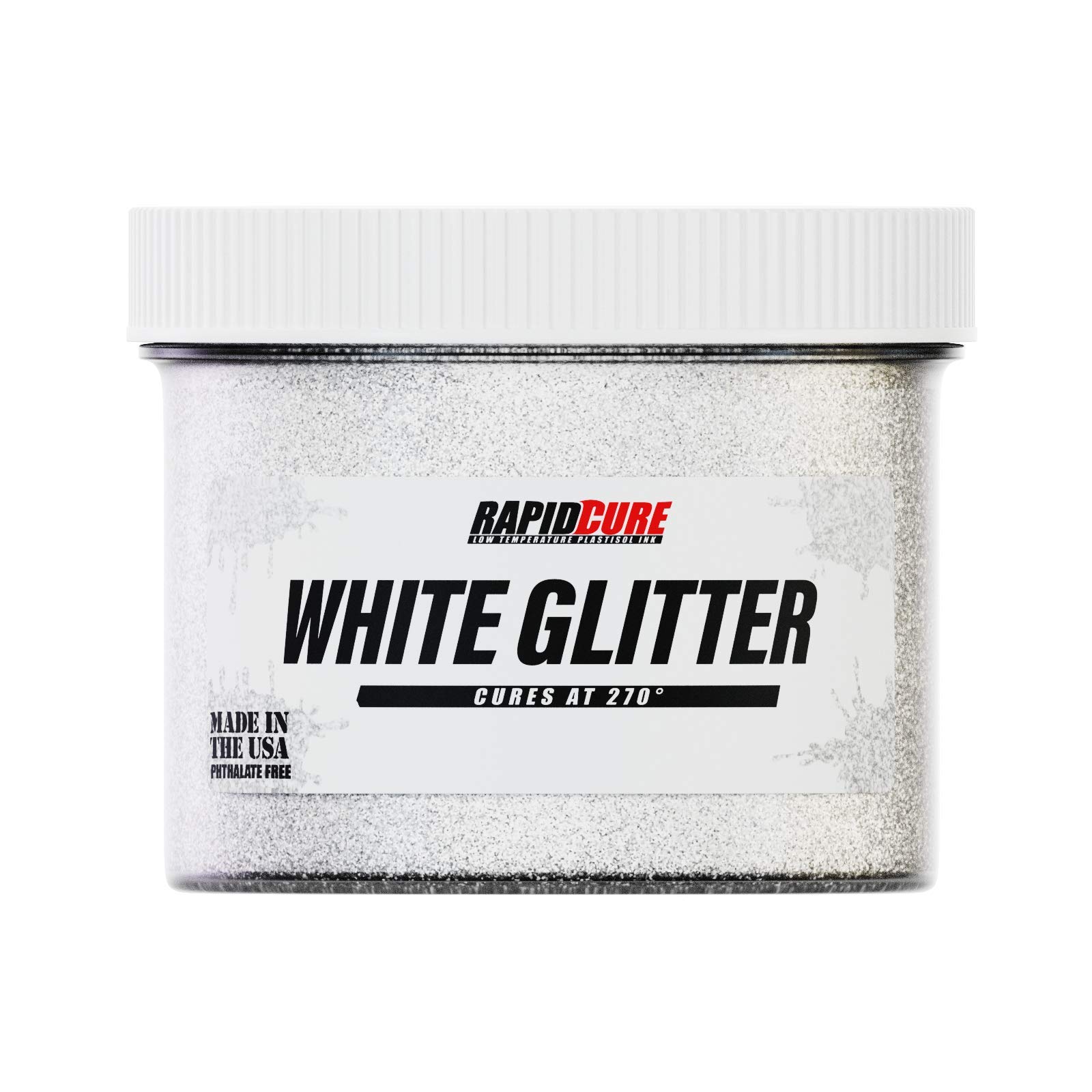 Rapid Cure® White Glitter Screen Printing Ink