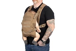 Tactical Baby Gear Tactical Baby Carrier for Dads – Ergonomic, Hip Healthy & Comfortable for Infants and Toddlers (8–33 lbs) (Coyote Brown)