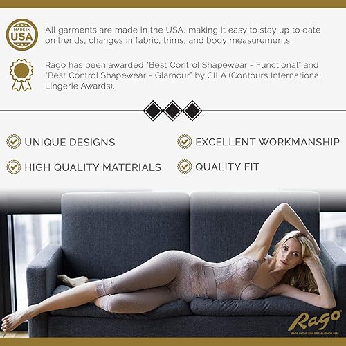 Rago Style 679 Firm Control Leg Shaper - Power Net Shaping Panty With Tummy Panel