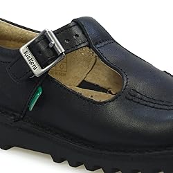 Kickers Unisex Kid's Kick T Bar Black School