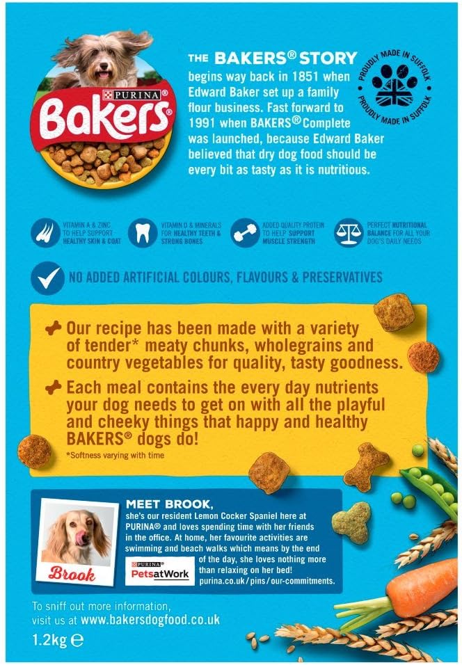 Bakers Dry Dog Food Chicken and Veg 1.2kg, 1.2 kg (Pack of 1) - Image 4