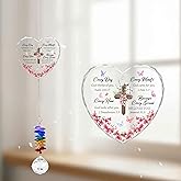 GIFTELIX Glass Ornament Suncatcher - Bible Verses Presents - Christian Gift - Faith Keepsake - Religious Gifts for Women Men - Scripture Butterfly Prayer Decor - Mother's Day