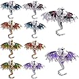 stino 10 Pack 3D Metal Dragon Charm Pendant Set for Necklaces and Jewelry Making