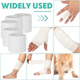 ADMITRY Self Adhesive Bandage Tape 5cm x 4.5m White 12 Rolls view 2