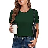 PALINDA Women's T Shirts Classic Fit Tee Shirt Short Sleeve Crew Neck Summer Tops