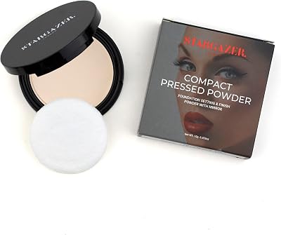 Stargazer Translucent Pressed Powder Full Cover Foundation Mirror Puff