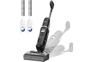 Tineco Floor ONE S7 Stretch Ultra Cordless Wet Dry Vacuum Cleaner, 180°Lay-Flat Anti-Tangle Design, 50 Minutes Runtime, 185℉ 