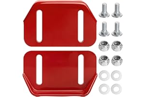 IDEASURE Replacement 784-5580 Slide Shoes Compatible with MTD 2 Stage Snowblower - Skid Shoes 784-5580-0637 fit for Troy Bilt Storm 2410 Snow Thrower, Craftsman 247 Series Yard Machines Snow Blowers