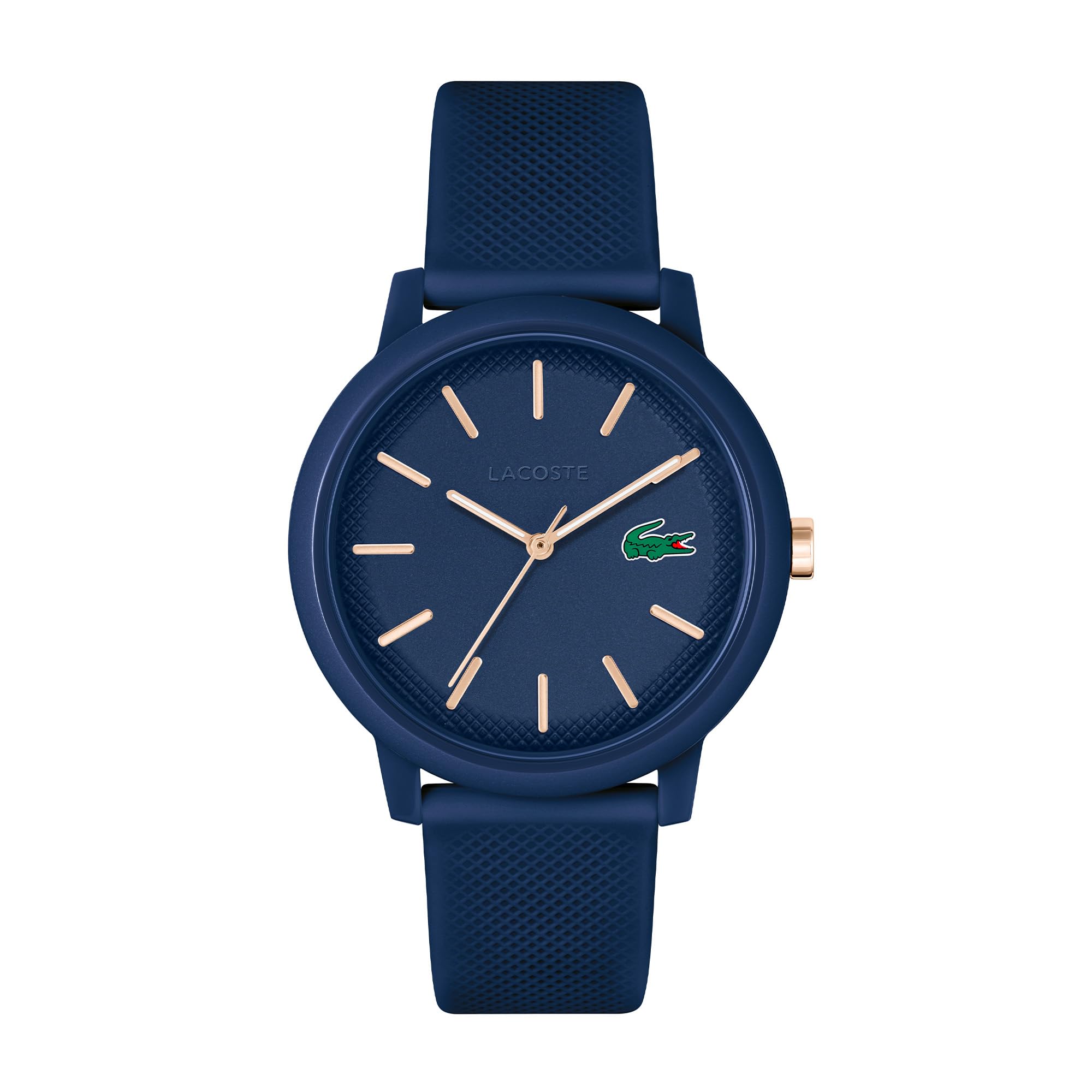 Lacoste Analogue Quartz Watch for Men LACOSTE.12.12 Collection with Navy Blue Silicone Bracelet - 2011234 — image 1