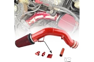 VVORHSBELL 6.0 Powerstroke Cold Air Intake Kit，4″Cold Air Intake Pipe Kit with Oiled Filter Compatible with 2003-2007 Ford F250 F350 F450 Excursion 6.0L Powerstroke Diesel