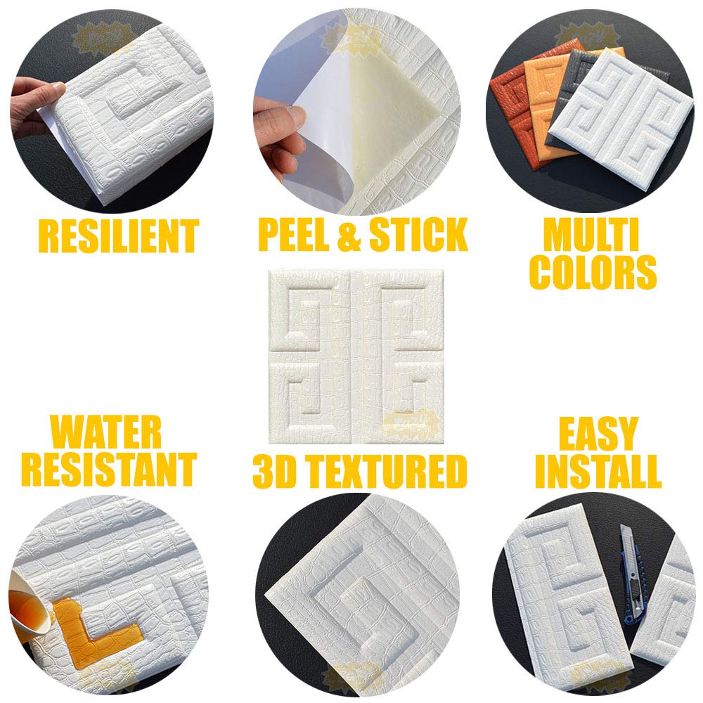 White Home Decor Eazy How To 24 Pack Ceiling Tiles 12x12 Random