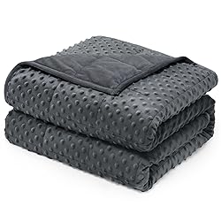 Wemore Minky Dot Weighted Blanket for Adults Queen