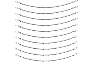 JAVIKA 200 PSI 1/8" X 28" Hose Whip Check Cable - Safety Cable for Hose Connection, Hydraulic Pressure (10 Pack)