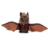 The Petting Zoo Bat Stuffed Animal Plushie, Gifts for Kids, Earth Keeperz Wildlife Animals, Zoologee Brown Bat Plush Toy, 10 inches