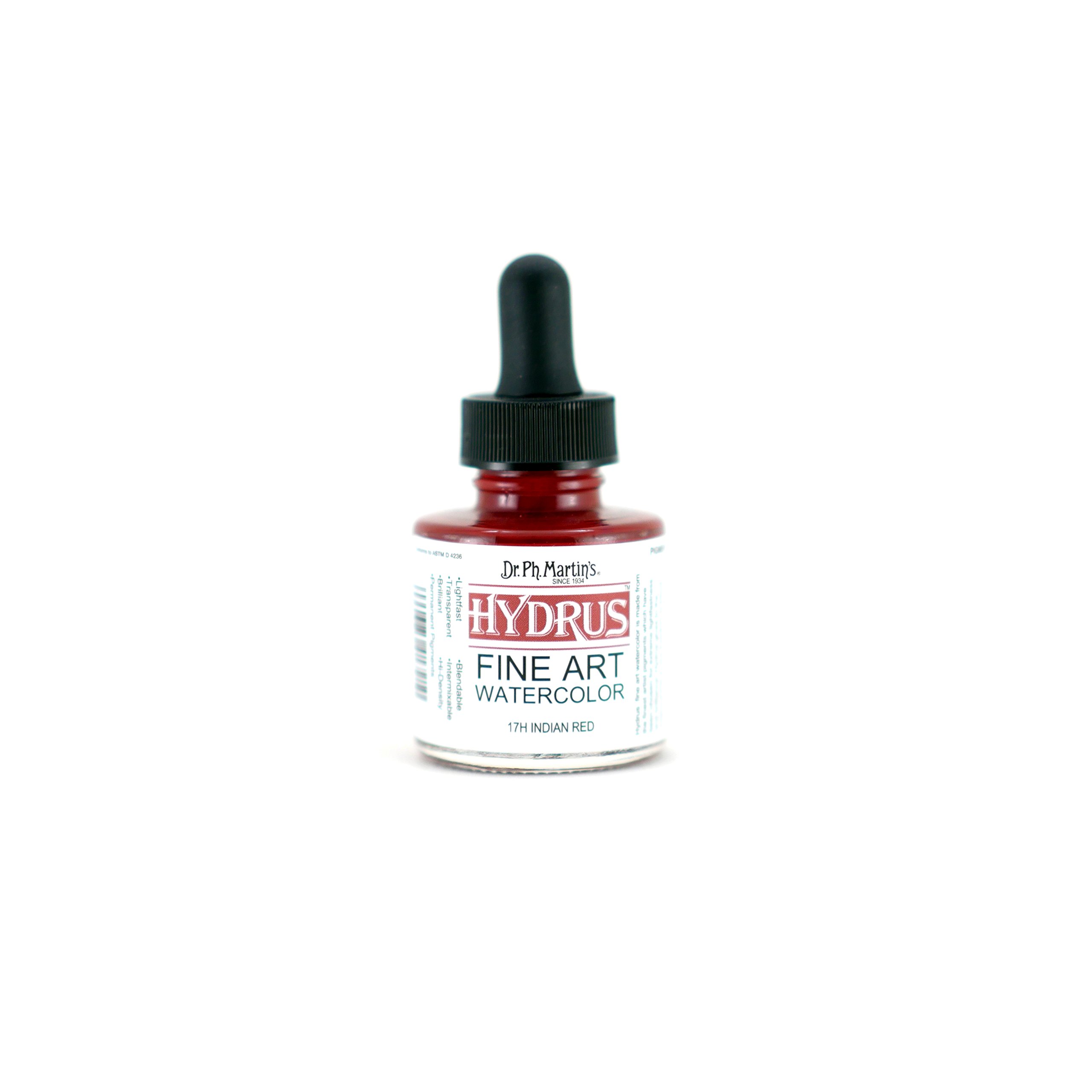 Dr. Ph. Martin's Hydrus Fine Art Watercolor, 1.0 oz, Indian Red (17H)