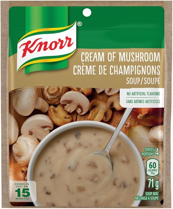 Knorr Cream of Mushroom Soup 71g (4 Serves) Amazon.ca Grocery