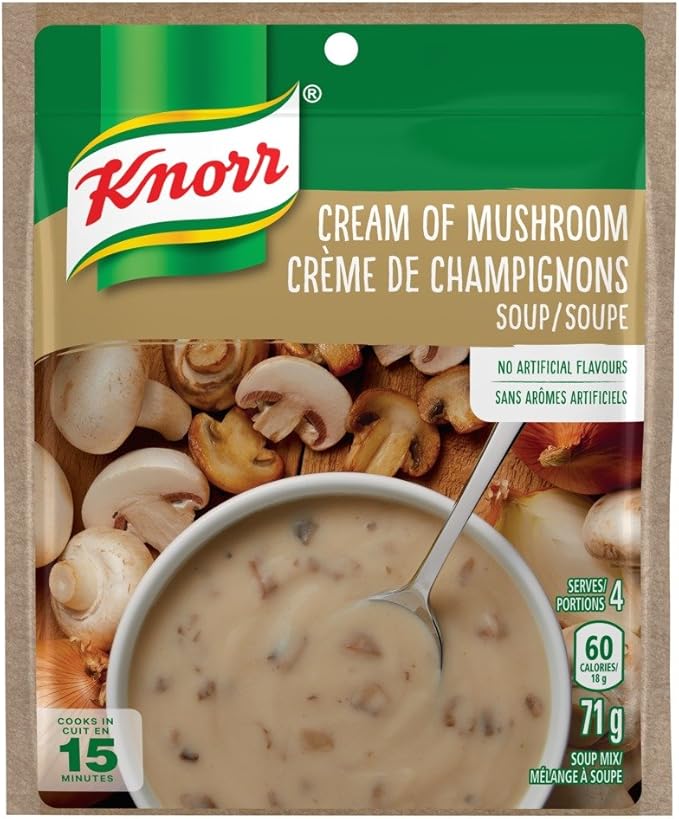 Knorr Cream of Mushroom Soup 71g (4 Serves) Amazon.ca Grocery
