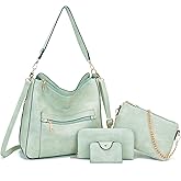Large Crossbody Purses Set For Women Shoulder Tote Handbags Ladies Hobo Bags With Matching Wallet 4PCS