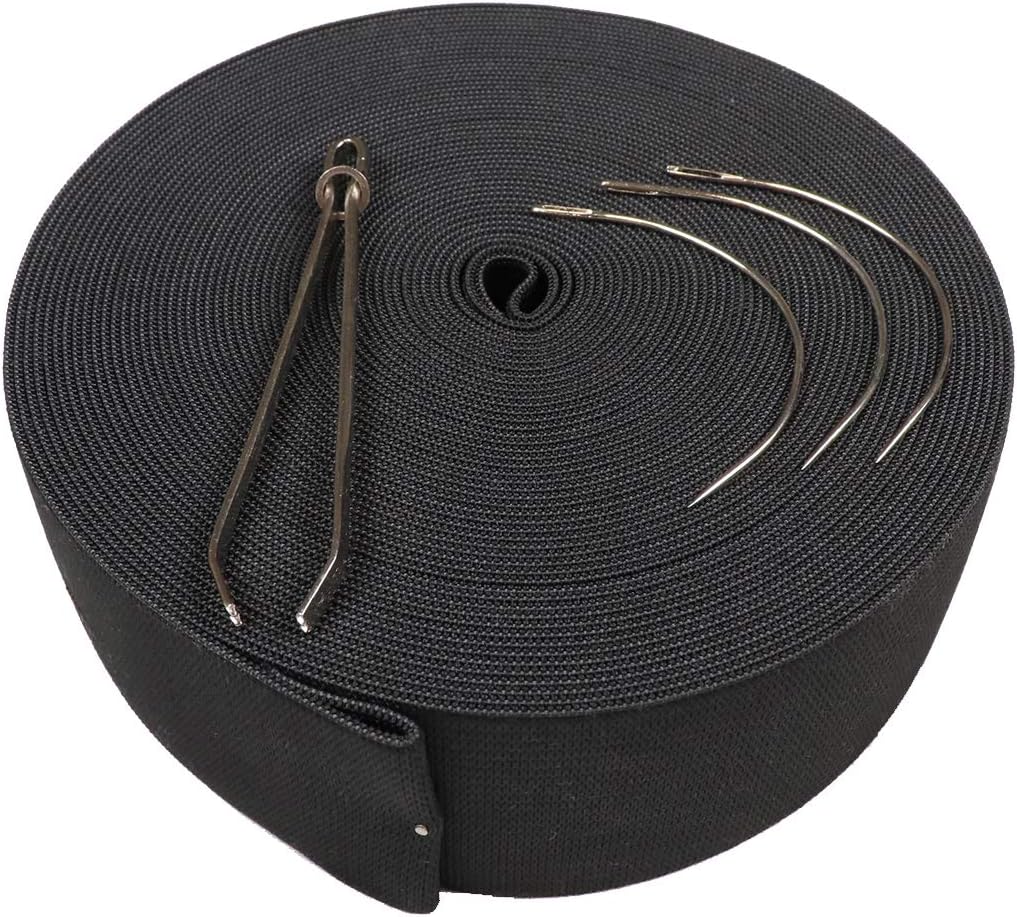 2 Inch Black Knit Elastic Bands for Sewing Wigs Clothes 11 Yards