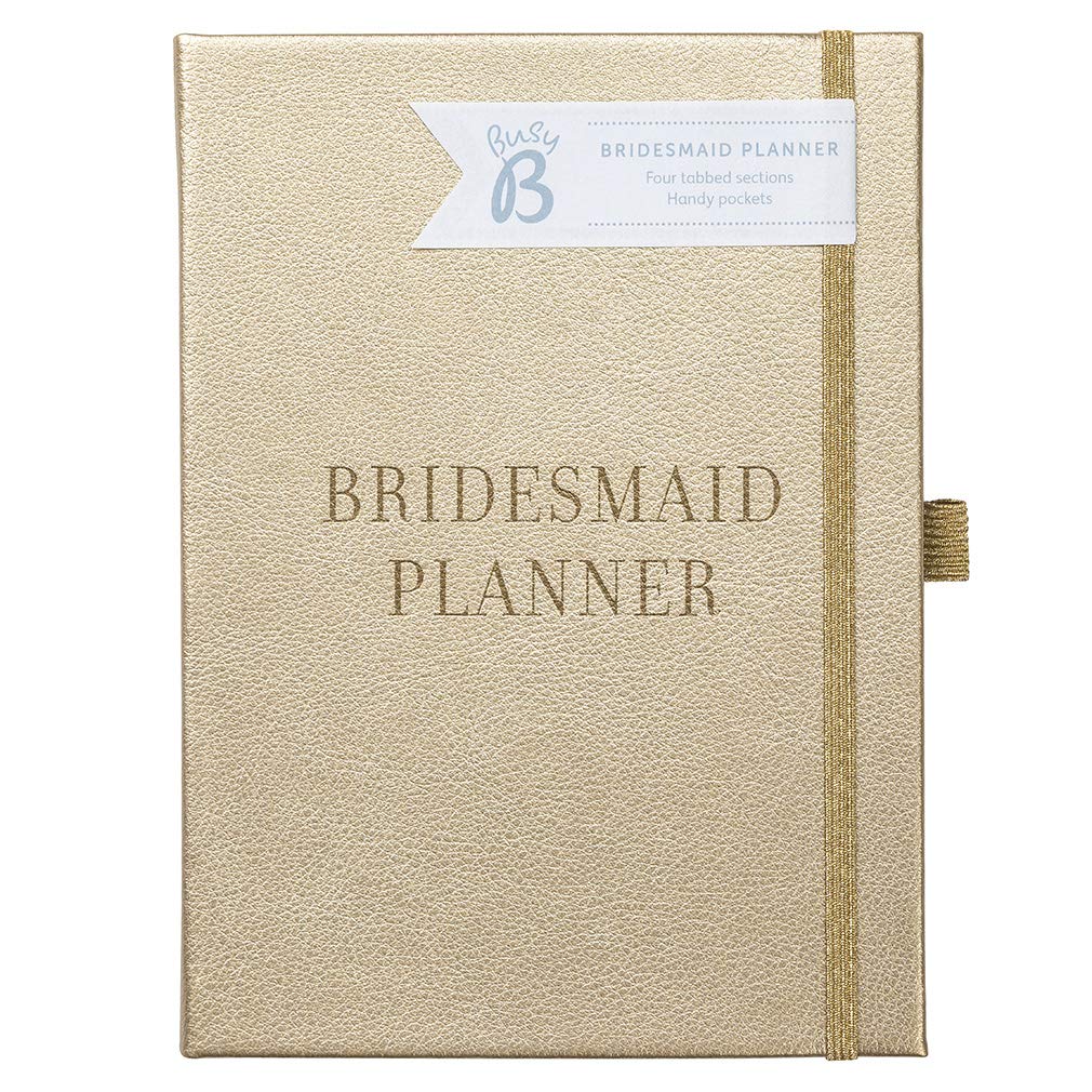 Busy B Wedding Bridesmaid Planner - A5 faux leather gold organiser