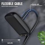 TiMOVO USB Magnetic Charger Cable for Fitbit Charge 6/5 Luxe SE Smartwatch 1m view 6